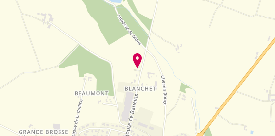 Plan de Mon Chasseur Immo - Matthieu BLASCO, 845 Route de Baneins, 01990 Saint-Trivier-sur-Moignans