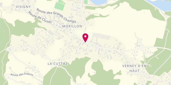 Plan de Agence Les Chenets Immobilier, Résidence
356 Route de Samoens
Rue d'Honoraz, 74440 Morillon, France