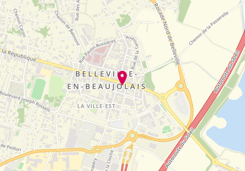 Plan de Laforet Immobilier, 33 Rue de la République, 69220 Belleville-en-Beaujolais