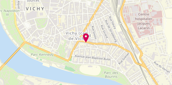 Plan de Agence Gillet, Immobilier Vichy, 93 Rue Maréchal Lyautey, 03200 Vichy