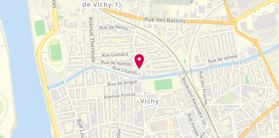 Plan de Vichy Jeanne d'Arc Immobilier, Face à l'Église Quartier Jeanne d'Arc 117 Jean Jaurès, 03200 Vichy