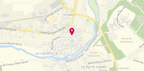 Plan de Civray Immobilier Mercure, 9 place Gambetta, 86400 Civray
