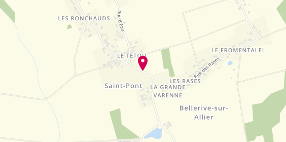 Plan de Pierre Changarnier Immobilier, 44 Route d'Espinasse Vozelle, 03110 Saint-Pont