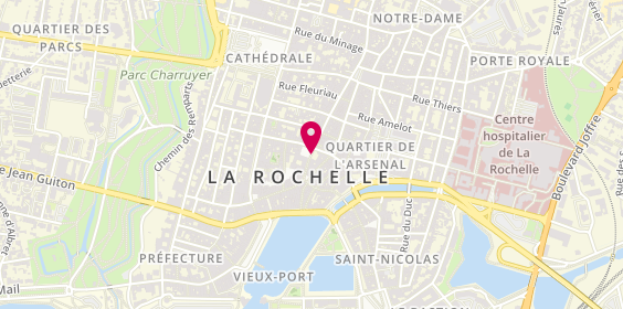 Plan de Agence immobilière de l'Hôtel de Ville de la Rochelle, 3 place de l'Hôtel de Ville, 17000 La Rochelle