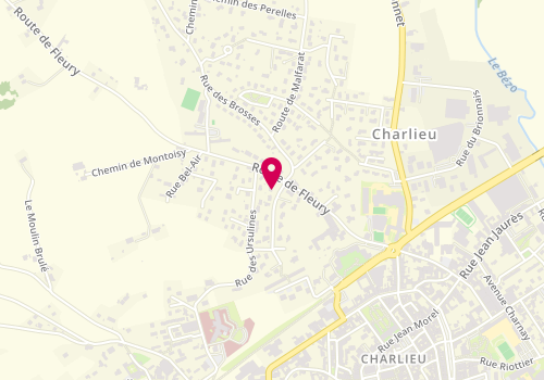 Plan de E-MOBILIER.FR agence immobilière Charlieu Sud Bourgogne, 4 Rue de la Désirade, 42190 Charlieu