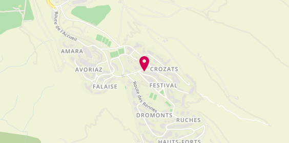 Plan de Agence Immobilière Pierre & Vacances Avoriaz, Les Fontaines Blanches, 74110 Avoriaz