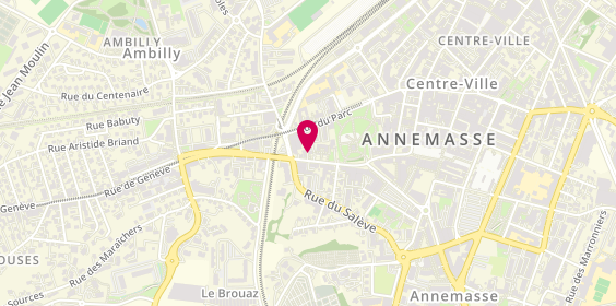 Plan de Agence immobilière AT-Immo Annemasse, 24 Rue de Genève, 74100 Annemasse