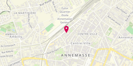 Plan de SA MONT-BLANC - Agence d'Annemasse, 14 avenue Emile Zola, 74100 Annemasse