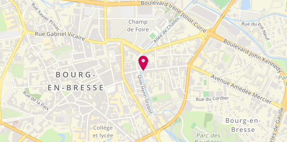 Plan de Stephane Plaza Immobilier, 22 Rue Charles Robin, 01000 Bourg-en-Bresse
