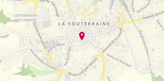 Plan de Human Immobilier, 12 place Saint-Jacques, 23300 La Souterraine