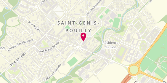 Plan de Citya Richerd Immobilier Citya Pays de Gex, 2 Rue des Hautains, 01630 Saint-Genis-Pouilly