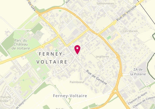 Plan de Régie du Leman, 4 Rue de Versoix, 01210 Ferney-Voltaire