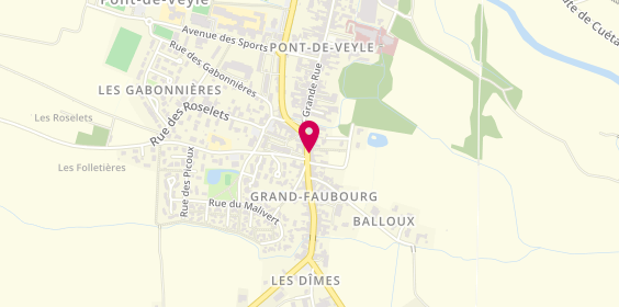 Plan de Agence Immobilière Soni, 81 Grande Rue, 01290 Pont-de-Veyle