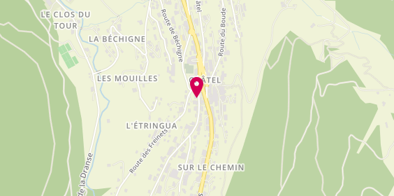 Plan de Agence Immobilière Cruz, 66 Route du Linga, 74390 Châtel