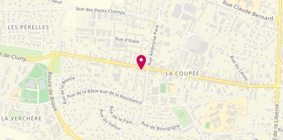 Plan de Agence Charnay Immobilier, 85 grande Rue de la Coupée, 71850 Charnay-lès-Mâcon