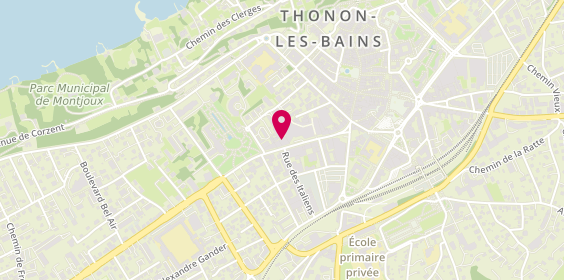 Plan de Christelle Vannier Immobilier, 11 avenue du Général de Gaulle, 74200 Thonon-les-Bains