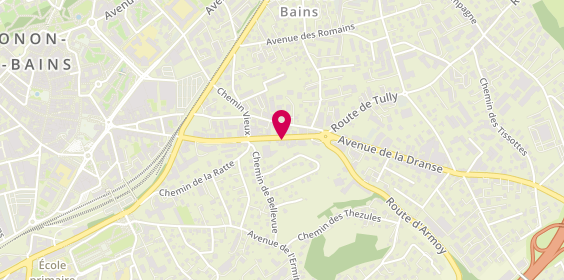Plan de Stephane Plaza Immobilier, 21 Bis Avenue des Vallees, 74200 Thonon-les-Bains