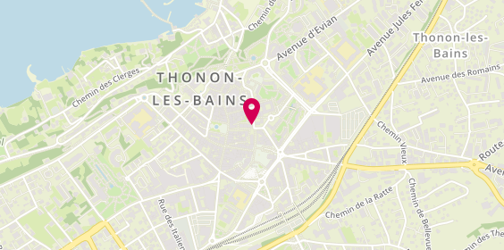 Plan de Majestic Thonon, 10 Rue Saint-Sébastien, 74200 Thonon-les-Bains