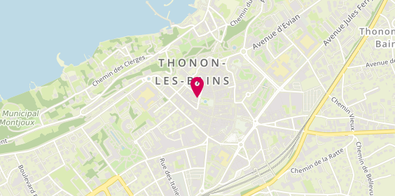 Plan de Decordier Immobilier Thonon, 10 square Aristide Briand, 74200 Thonon-les-Bains