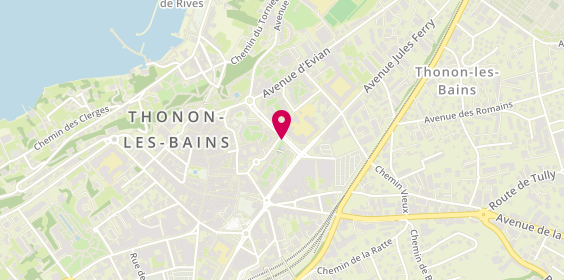 Plan de Agence immobilière Nexity, 6 avenue Saint-François de Sales, 74200 Thonon-les-Bains