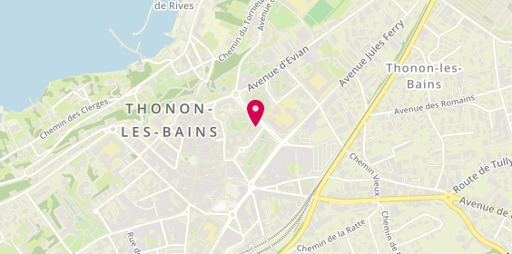 Plan de Century 21 Chablais - Léman, 4 place du Marché, 74200 Thonon-les-Bains