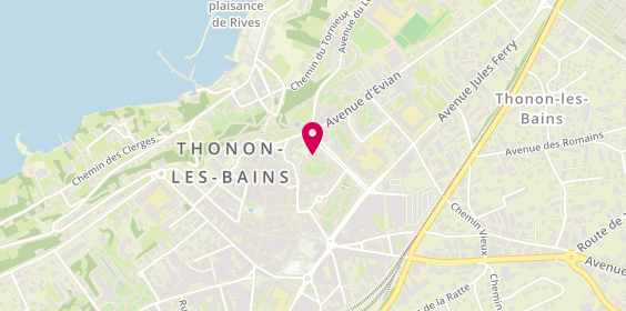 Plan de Dupraz Immobilier, 5 avenue Saint-François de Sales, 74200 Thonon-les-Bains