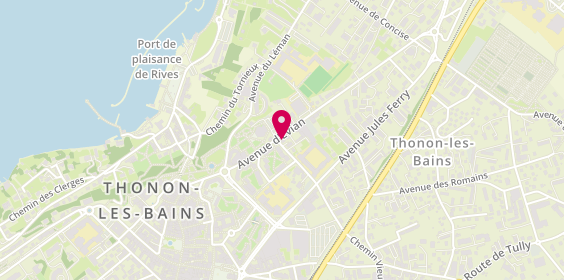 Plan de Côté Immo à Thonon, 7 avenue d'Evian, 74200 Thonon-les-Bains