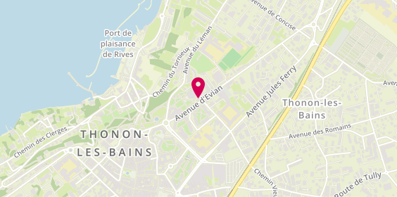 Plan de Imogroup, 4 avenue d'Evian, 74200 Thonon-les-Bains