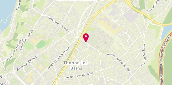 Plan de Partner Immo, 9 Avenue de Champagne, 74200 Thonon-les-Bains
