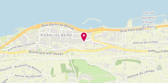 Plan de Agence Barnoud Immobilier Evian-les-Bains, 1 avenue Jean Léger, 74500 Évian-les-Bains