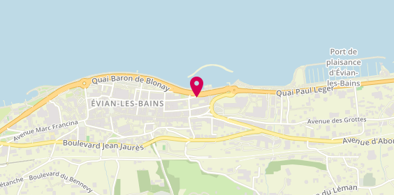 Plan de Agence Lehmann, 1 place du Port, 74500 Évian-les-Bains