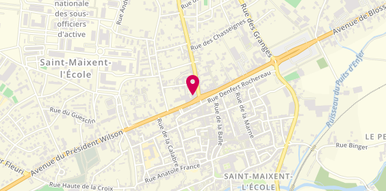 Plan de Agence C. Luneville Immobilier, 8 avenue Marechal Lattre de Tassigny, 79400 Saint-Maixent-l'École