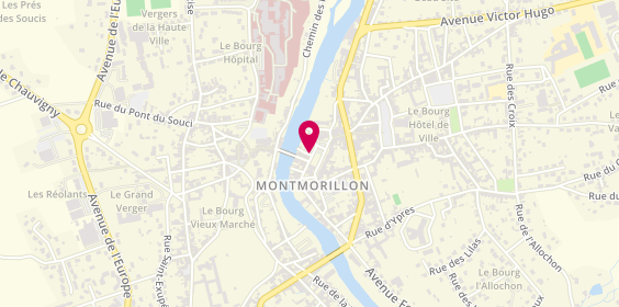 Plan de Montmorillon Mercure Immobilier, 5 place du Maréchal Leclerc, 86500 Montmorillon
