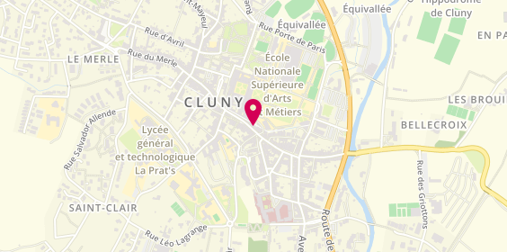 Plan de Cluny Immobilier, 12 Rue Lamartine, 71250 Cluny