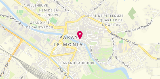 Plan de Agence Dumas Immobilier, 1 Rue de la Poste, 71600 Paray-le-Monial