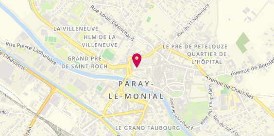Plan de LAMOTTE Pierre, Residence le Central
2 Place de l'Europe, 71600 Paray-le-Monial