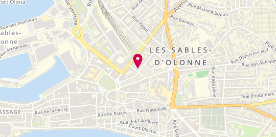 Plan de Agence immobilière Nexity, 2 Rue de la Passerelle, 85100 Les Sables-d'Olonne