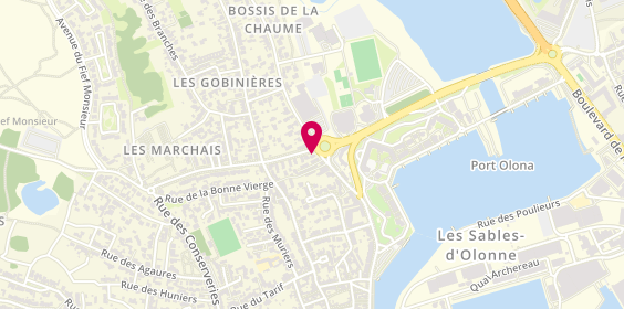 Plan de L'Adresse, 1 Boulevard des Combattants en A.F.N, 85100 Les Sables-d'Olonne