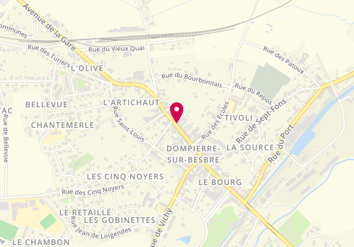 Plan de Dompierre Immobilier, 190 Rue Nationale, 03290 Dompierre-sur-Besbre