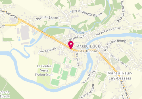 Plan de ICOCC, 21 Rue Hervé de Mareuil, 85320 Mareuil-sur-Lay-Dissais