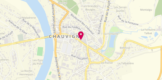 Plan de Agence immobilière Pierreval - Chauvigny, 9 Rue du Marché, 86300 Chauvigny