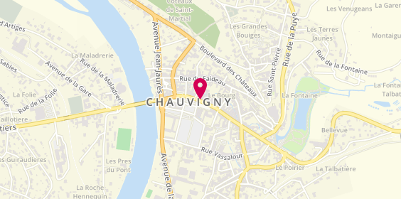 Plan de 100% Immobilier, 37 place du Marché, 86300 Chauvigny