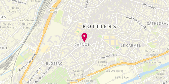 Plan de Laforet Immobilier, 38 Rue Carnot, 86000 Poitiers