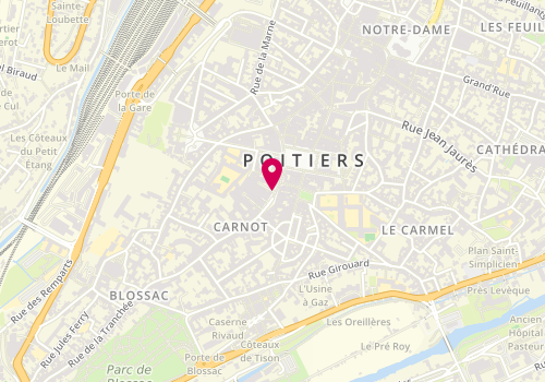 Plan de Poitou Gestimmo, 18 Rue Carnot, 86000 Poitiers