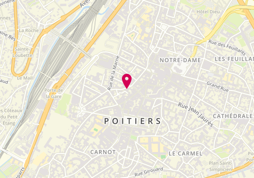 Plan de Rouquet Immobilier, 20 Rue Henri Pétonnet, 86000 Poitiers