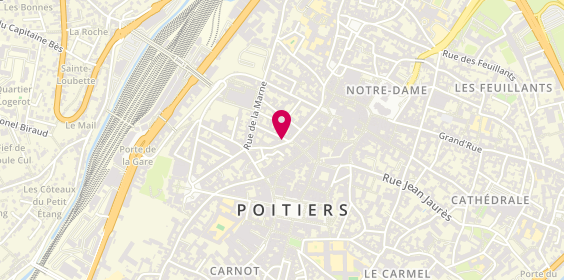 Plan de Agence Immobilière Rodrigues, 25 Rue Henri Pétonnet, 86000 Poitiers