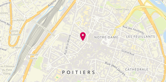 Plan de Orpi Agences No1, 2 Rue Boncenne, 86000 Poitiers
