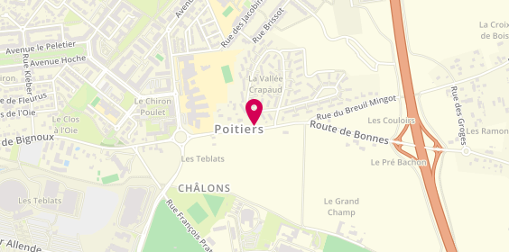 Plan de Grand Ouest Immobilier, 22 Route de Bignoux, 86000 Poitiers
