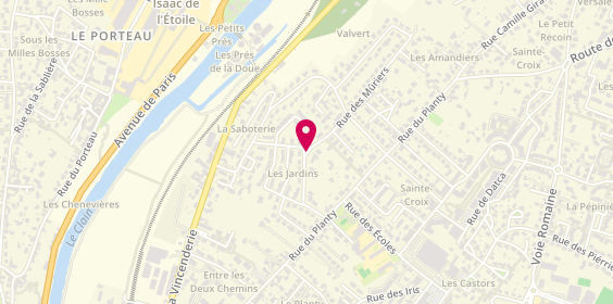 Plan de L'Immobilière des Muriers, 12 Rue des Muriers, 86180 Buxerolles