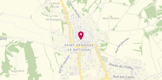 Plan de Cote Bourgogne, place de l'Église, 71460 Saint-Gengoux-le-National